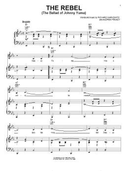 page one of The Rebel (The Ballad Of Johnny Yuma) (Piano, Vocal & Guitar Chords (Right-Hand Melody))
