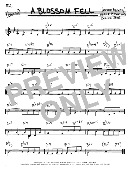 page one of A Blossom Fell (Real Book – Melody & Chords – C Instruments)