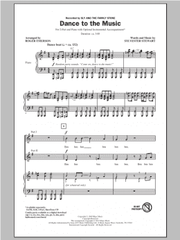 page one of Dance To The Music (2-Part Choir)