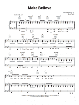 page one of Make Believe (Piano, Vocal & Guitar Chords (Right-Hand Melody))