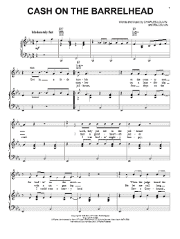 page one of Cash On The Barrelhead (Piano, Vocal & Guitar Chords (Right-Hand Melody))