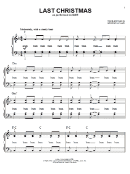 page one of Last Christmas (Easy Piano)