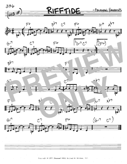 page one of Rifftide (Real Book – Melody & Chords – C Instruments)