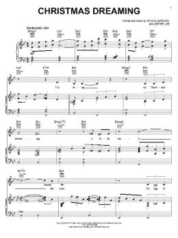 page one of Christmas Dreaming (Piano, Vocal & Guitar Chords (Right-Hand Melody))