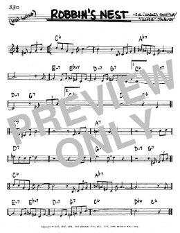 page one of Robbin's Nest (Real Book – Melody & Chords – C Instruments)