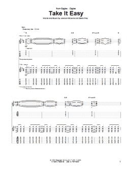 page one of Take It Easy (Guitar Tab)