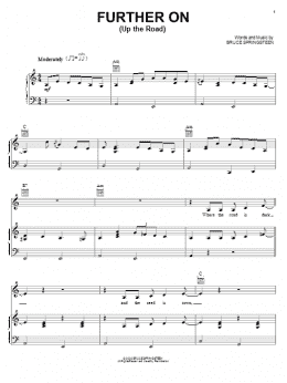 page one of Further On (Up The Road) (Piano, Vocal & Guitar Chords (Right-Hand Melody))