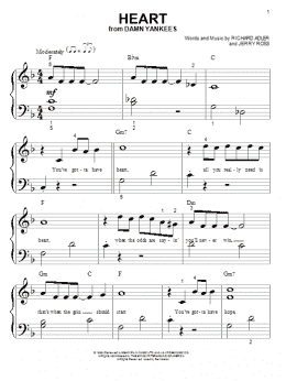 page one of Heart (Big Note Piano)