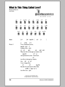 page one of What Is This Thing Called Love? (Ukulele Chords/Lyrics)