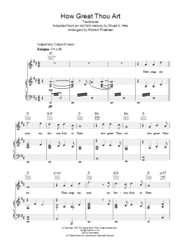 page one of How Great Thou Art (Piano, Vocal & Guitar Chords)