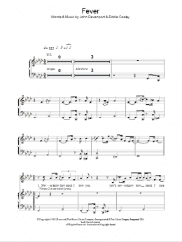 page one of Fever (Piano & Vocal)