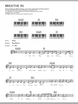 page one of Breathe In (Piano Chords/Lyrics)