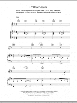 page one of Rollercoaster (Piano, Vocal & Guitar Chords)