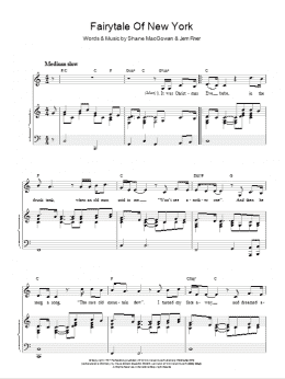page one of Fairytale Of New York (Piano & Vocal)