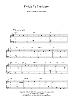 page one of Fly Me To The Moon (In Other Words) (Easy Piano)
