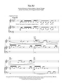page one of No Air (Piano, Vocal & Guitar Chords)
