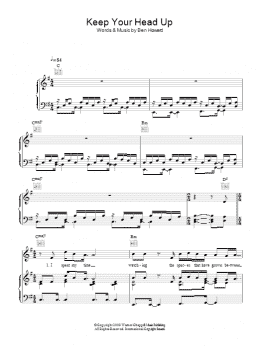 page one of Keep Your Head Up (Piano, Vocal & Guitar Chords)