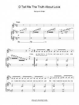 page one of O Tell Me The Truth About Love (Piano, Vocal & Guitar Chords)