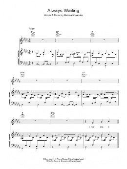 page one of Always Waiting (Piano, Vocal & Guitar Chords)