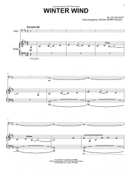 page one of Winter Wind (Cello and Piano)