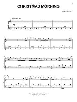 page one of Christmas Morning (Piano Solo)