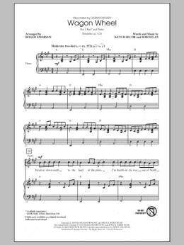 page one of Wagon Wheel (2-Part Choir)