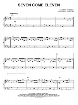 page one of Seven Come Eleven (Piano Solo)