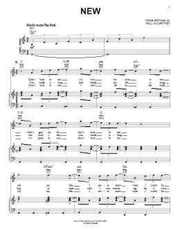 page one of New (Piano, Vocal & Guitar Chords (Right-Hand Melody))
