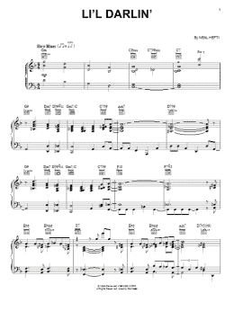 page one of Li'l Darlin' (Piano, Vocal & Guitar Chords (Right-Hand Melody))