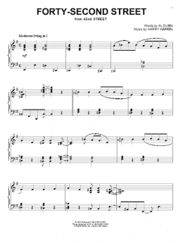 page one of Forty-Second Street (Piano Solo)