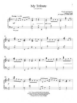 page one of My Tribute (Educational Piano)
