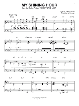 page one of My Shining Hour [Jazz version] (arr. Brent Edstrom) (Piano Solo)