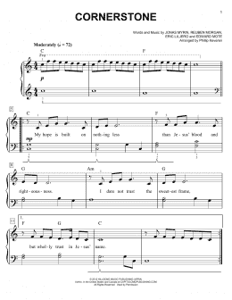 page one of Cornerstone (arr. Phillip Keveren) (Easy Piano)
