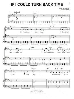 page one of If I Could Turn Back Time (Piano & Vocal)
