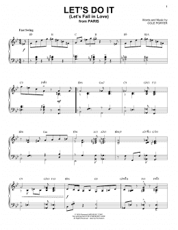 page one of Let's Do It (Let's Fall In Love) [Jazz version] (arr. Brent Edstrom) (Piano Solo)