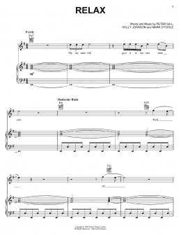 page one of Relax (Piano, Vocal & Guitar Chords (Right-Hand Melody))
