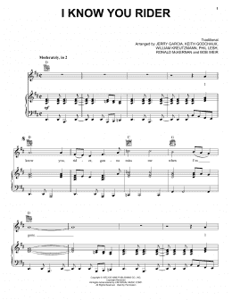page one of I Know You Rider (Piano, Vocal & Guitar Chords (Right-Hand Melody))