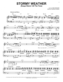 page one of Stormy Weather (Keeps Rainin' All The Time) (Piano & Vocal)