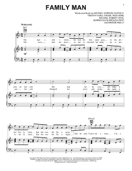 page one of Family Man (Piano, Vocal & Guitar Chords (Right-Hand Melody))