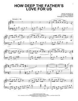 page one of How Deep The Father's Love For Us (arr. Phillip Keveren) (Piano Solo)