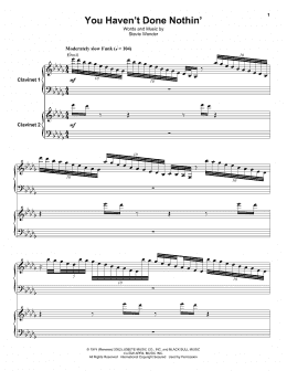 page one of You Haven't Done Nothin' (Keyboard Transcription)