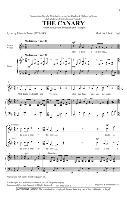 page one of The Canary (2-Part Choir)