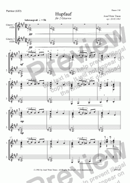 page one of Hupfauf (GD/Score & Parts)