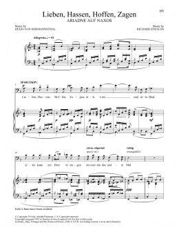 page one of Lieben, Hassen, Hoffen, Zagen (Piano & Vocal)