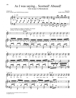page one of As I Was Saying...Scorned! Abused! (Piano & Vocal)