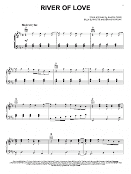 page one of River Of Love (Piano, Vocal & Guitar Chords (Right-Hand Melody))