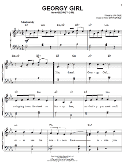 page one of Georgy Girl (Easy Piano)