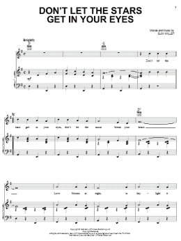page one of Don't Let The Stars Get In Your Eyes (Piano, Vocal & Guitar Chords (Right-Hand Melody))