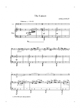 page one of The Liaison (score and parts) (Cello and Piano)