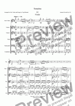 page one of Sonatina - IV